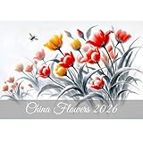 chin dimple surgery Made in Germany. raxxa Calendario mensile Premium China Flowers 2026 – DIN A3 orizzontale