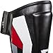 Venum Elite Standup Shinguards, Black/Red/Grey, Medium