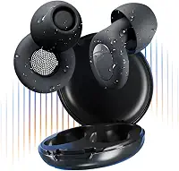 Abafador Ruido Fone Protetor Auricular Autismo Tdah Silicone confortável Sensibilidade Sonora abafador de som criança e adulto confortável maleável flexivel preto