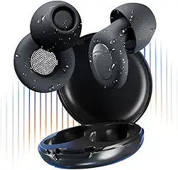 Abafador Ruido Fone Protetor Auricular Autismo Tdah Silicone confortável Sensibilidade Sonora abafador de som criança e adulto confortável maleável flexivel preto