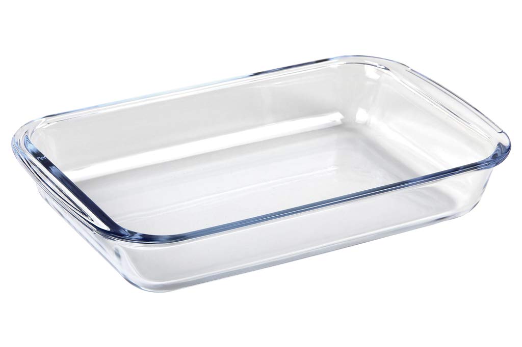Cofan Set de 3 fuentes rectangulares de borosilicato Modelo Baritina I Capacidad: 1600 ml - 2200 ml - 3000 ml
