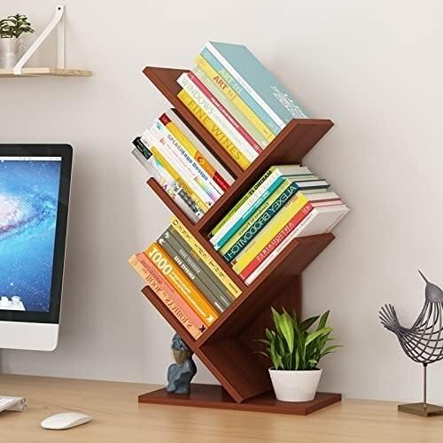 Étagère de rangement créative pour plantes et livres dans un coin lecture