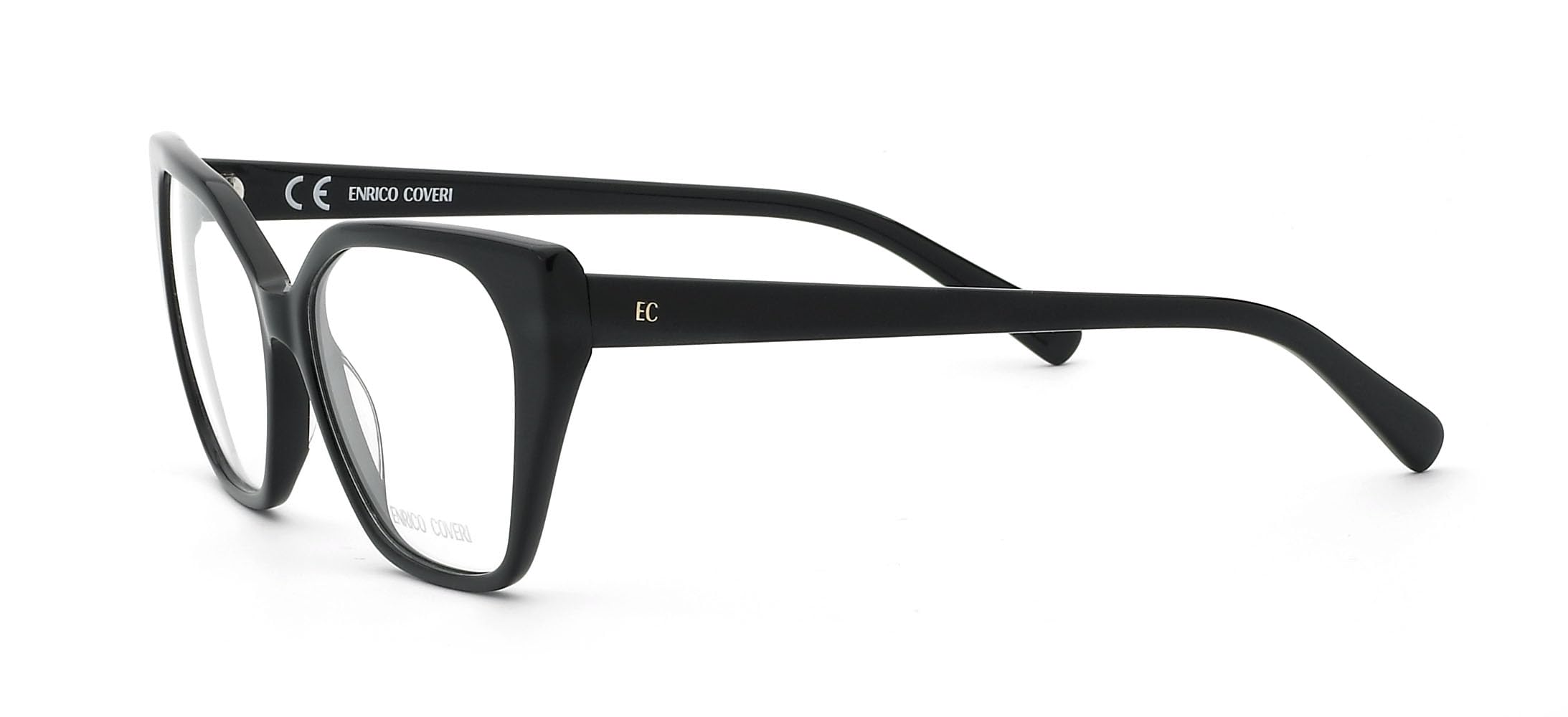 Enrico Coveri Okulary korekcyjne ECV137 damskie oprawki, Czarny