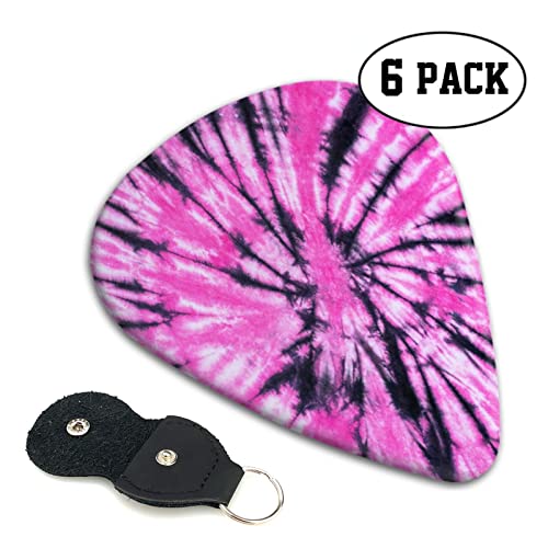 FUCVNPZ Lot de 6 médiators en celluloïd, rose et noir, pour guitares acoustiques, électriques, basses ou ukulélé - Les Beatles, Paul McCartney, John Lennon, RIngo Starr, George Harrison FUCVNPZ Lot de 6 médiators en celluloïd, rose et noir, pour guitares acoustiques, électriques, basses ou ukulélé – Image 5