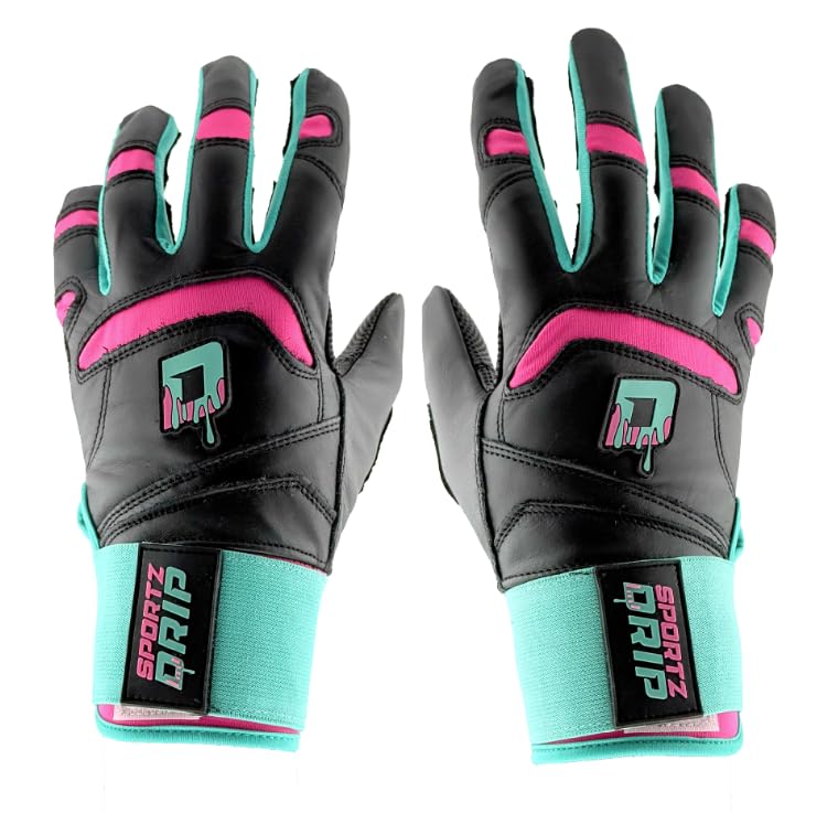 Sportz Drip Batting Gloves (Black/Pink) - Genuine...