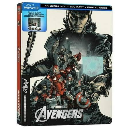 Avengers Assemble - Amazon Exclusive SteelBook (Art by Mondo) [4K UHD Blu-Ray, Limited Edition]
