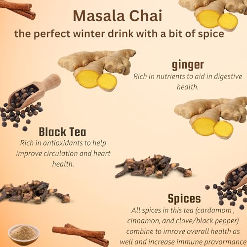 Té negro ecológico masala chai a granel 2.5 oz miniatura 4