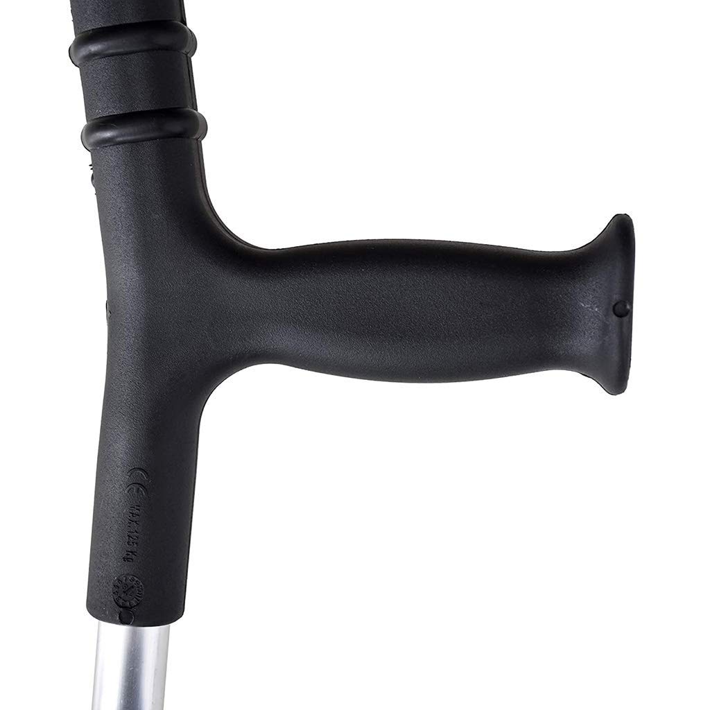 Par de 2 muletas Muletas de codo ajustables dobles Muletas de brazo plegables Muletas de axila para fracturas Muletas de codo Muletas ligeras y antideslizantes Mango anatómico con Learned extensively