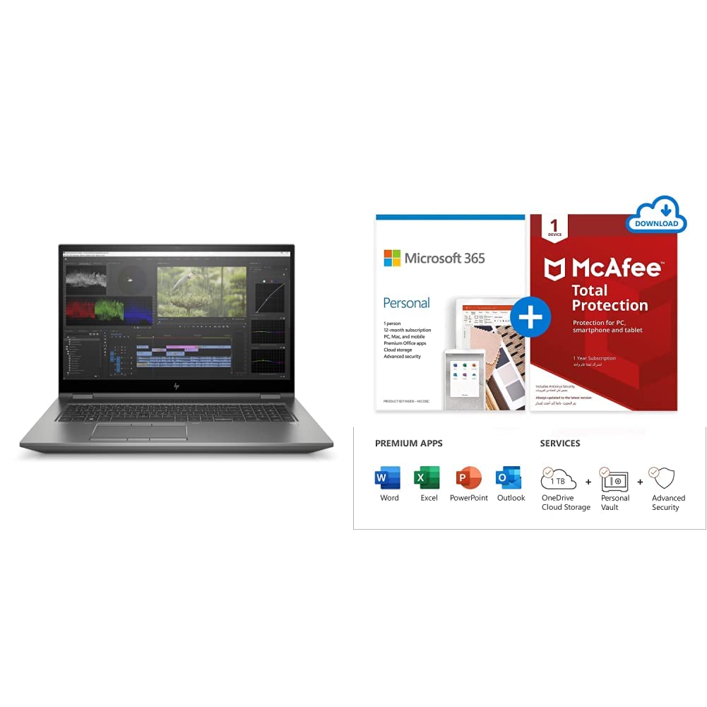 Hp Zbook Fury 17.3" Mobile Workstation Laptop - Intel Core (11Th Gen) I9-11900H Up To 4.9 Ghz - 32Gb Ddr4 ? 1Tb Ssd ? Nvidia Studio Geforce Rtx A3000 6Gb - Win 10 Pro & Microsoft 365 Personal + Mcafee