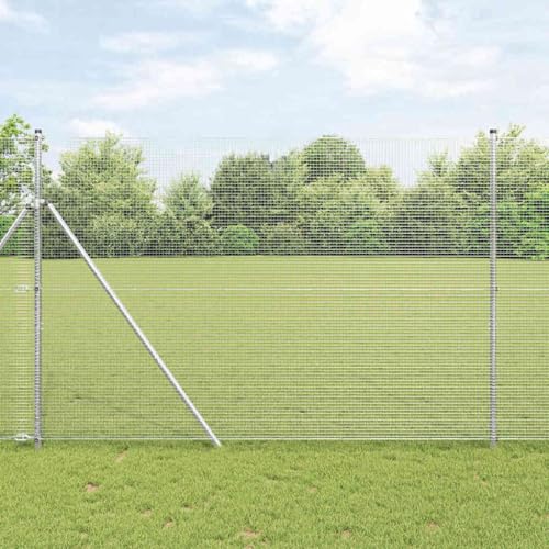 Robuster Drahtzaun aus Stahl 1,5 x 10 m Ideal fuer Garteneinzaeunung