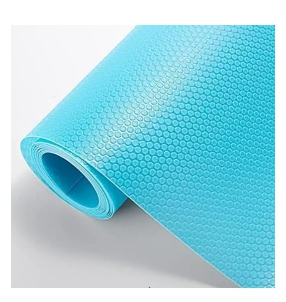 Alstra (50 cm X 3 m) Shelf Liners for Kitchen Shelves, (1.mm Thickness) Cupboard Sheets, Anti Slip Mat, Shelf Liner, Fridge Mats (Round Dot Texture, 50 cm X 3 m - Sky Blue) (B0D8THTWZC) Amazon Price History, Amazon Price Tracker