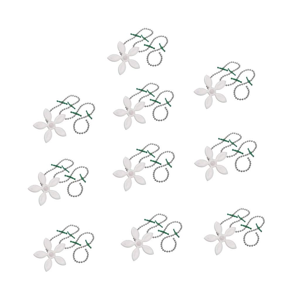 Generic Brands 10 Pcs Flower Shape Drain Hair Catcher Cleaning Chain Drain Clog Remover Tool for Sink Clogging Dredge