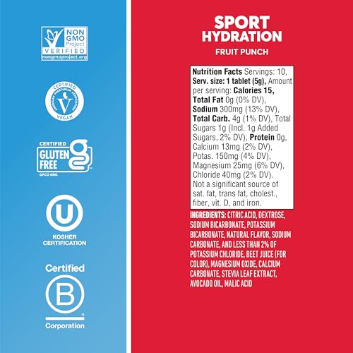 Nuun Sport Electrolyte Tablets Fruit Punch, GF & Vegan, 4 Pack - image 5
