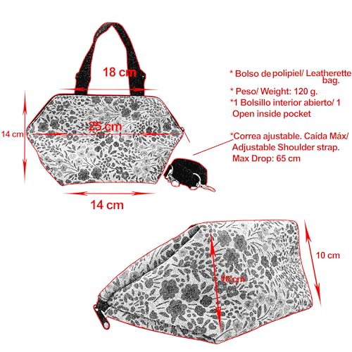 Sac à main trapézoïdal avec sangle nylon amovible 130 cm modèle Lo