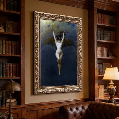 Impression sur toile chauve-souris Albert-joseph Pénot decoration bureau 50x76 cm