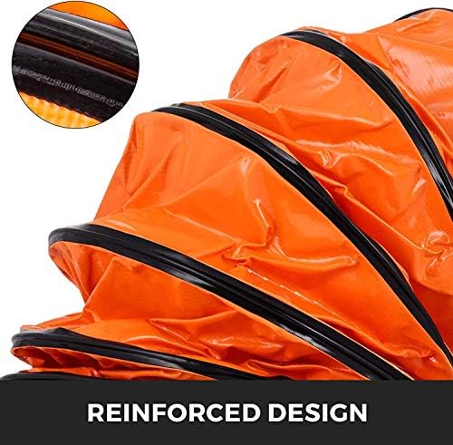 Heavy Duty PVC Flexible Ducting 10m - Portable Ventilation Hose, Flame Retardant, 300mm Diameter, Ideal for Fans, Airflow Systems, and HVAC Applications