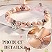 UYVPAER Pulsera Con Colgante De Caballo De Piedra Natural Rosa Imagen de UYVPAER Pulsera Con Colgante De Caballo De Piedra Natural Rosa