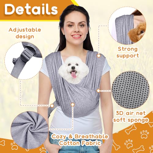 Healife Hunde Tragetasche, Hundetasche für kleine Hunde 5kg, Hundertucksack bis 15 kg, Hundertucksack bis 10kg, Tragetasche Hund, Hundetragetasche bis 10kg - Verstellbarer Riemen