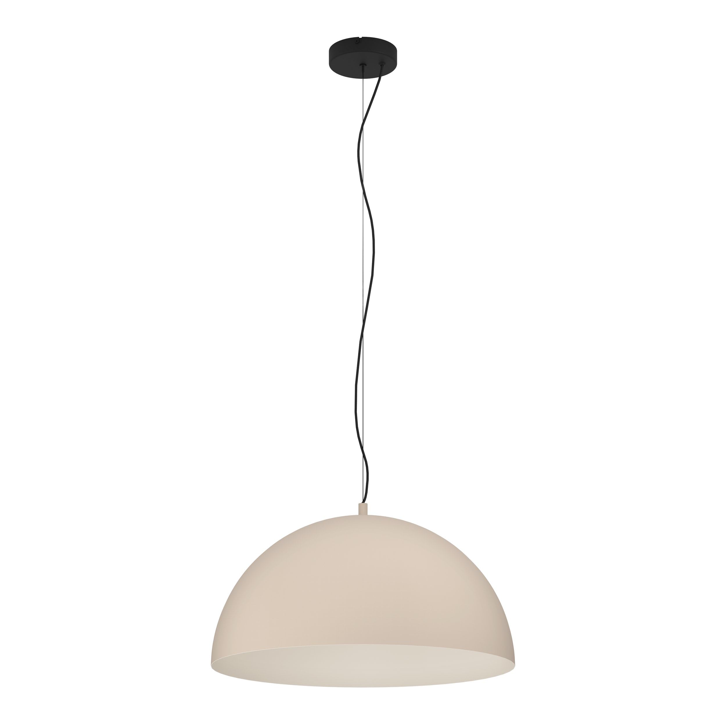 Eglo Gaetano 1 Pendant Light, Ø 53 Cm, Sand/Cream, Steel