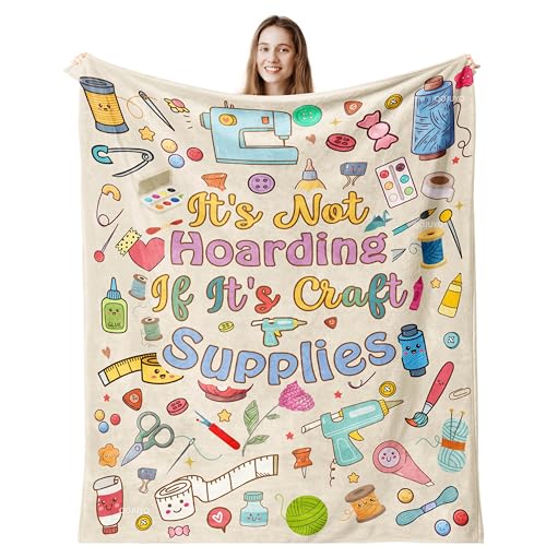Product Image of the QOJUYO Craft Gifts for Women/Men, Gifts for Crafters, Crafting Blanket 60'x50'