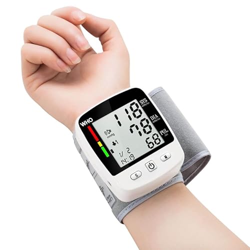 Wrist Cuff Blood Pressure Monitor Electric Tonometer Digital Smart Voice Sphygmomanometer Electronic Rechargeable BP Monitors Large Screen BP Apparatus Digital with 2x90 Memory Record -  Shenzhen Changkun Technology Co., Ltd., CK-W356