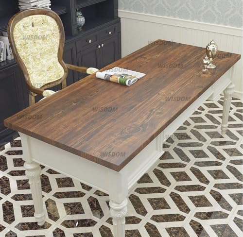 Image of WISDOM Gold Brown Wood Contact Paper Peel and Stick Countertops Waterproof Wood Wallpaper for Cabinets Table Furniture Self Adhesive Removable 24X200 Inch
