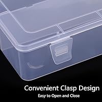 Vista 6 de Organizador de herramientas de arte de uñas de plástico, estuche de contenedores de cepillos de uñas, soporte de herramientas de manicura, doble