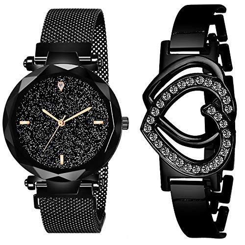 Mikado Analogue Womens Watch(Black Dial Black Colored Strap)-Black Beauty (B085W4HTC2) Amazon Price History, Amazon Price Tracker
