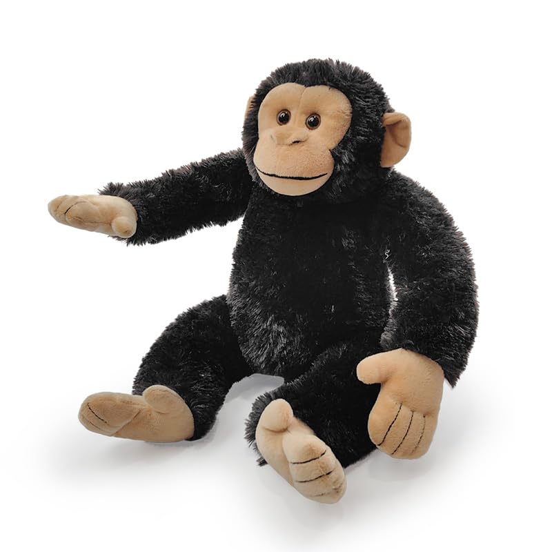 Hideekoog Realistic Chimpanzee Stuffed Animal Toys, 13” Wild Monkey Zoo Stuffed Animal Gorilla Plush Soft Toys Hugged, The Best Gift for Boys and Girls on Birthdays and Christmas