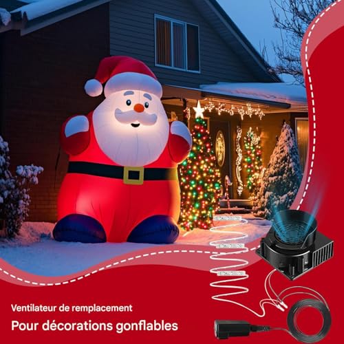 Souffleur pour gonflables de plage et de piscine avec LED - 2