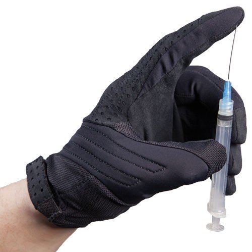 TurtleSkin Bravo Law Enforcement Gloves - Needle Resistant Gloves - Puncture Resistant Gloves (X-Large, Black)