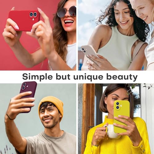 Image of LOVE 3000 Designed for iPhone 17 Case, Premium Silicone [Compatible with Magsafe][Soft Anti-Scratch Microfiber Lining] Shockproof Protective Phone Case for Men Women 6.3 inch, WineRed
