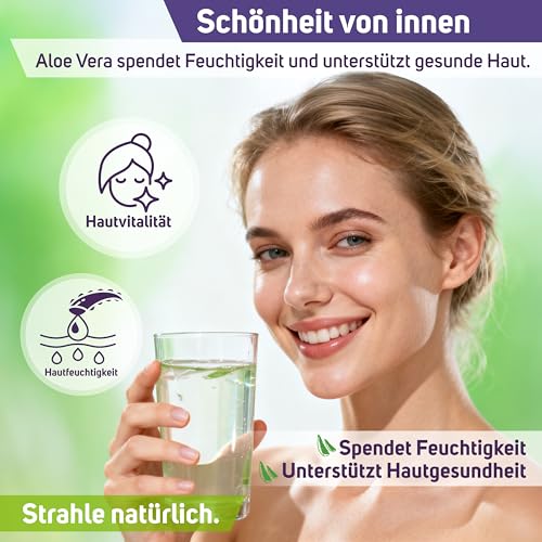 Aloe Vera Trinkgel Bio 3L Vorratspack - 99,7% Pures Aloe Vera Gel für die Tägliche Hydration von Innen - Unterstützt Stoffwechsel & Detox - Ohne Zucker, Vegan & Kaltgepresst