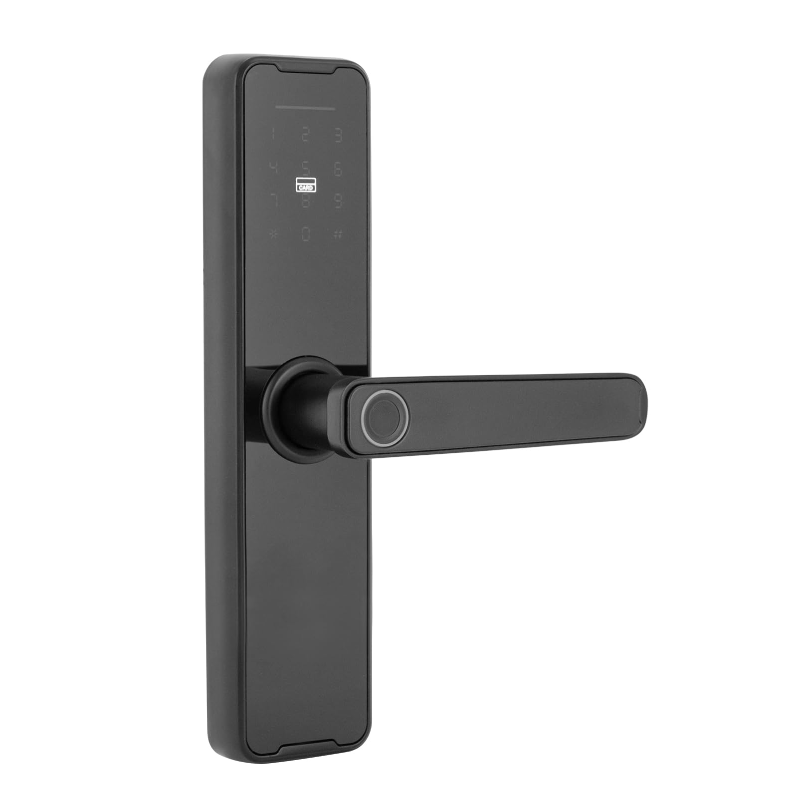 Cerradura digital inteligente para puerta con huella dactilar, teclado digital con manija de puerta, cerradura electrónica con 5 modos de desbloqueo, para casa, apartamento, oficina, puerta de casa