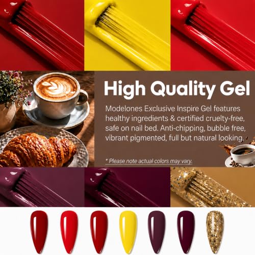Image of Bolt Bee Gel Polish Kit - 6 Colors Sakura White Nude Gel Nail Polish Set | Spring Pastel Soak Off UV LED Gel Polish for Nail Art | Long Lasting Salon Finish Manicure Kit for Home Use (20ml Each)