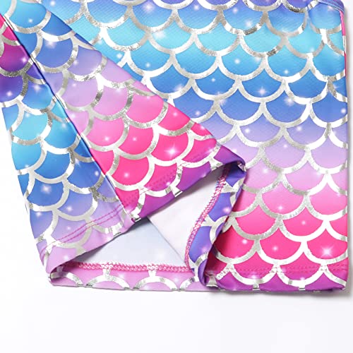 QPANCY Girls 2-Piece Bathing Suit Unicorn Swimsuits Swimwear Tankini Kids Beach Outfit4