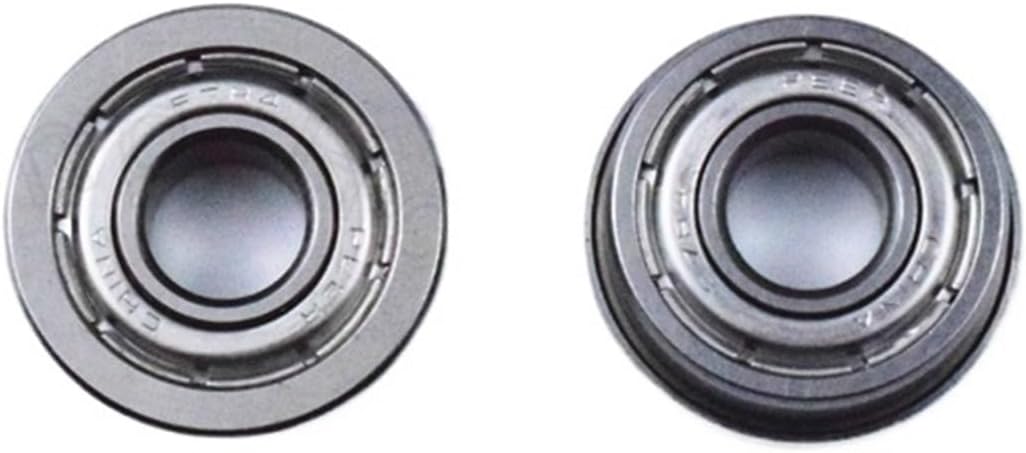 Flange Bearing 10pcs FR4ZZ 6.35 * 15.875 * 17.4 * 4.978 * 1(mm) Steel Metal Sealed Mechanical Equipment Parts