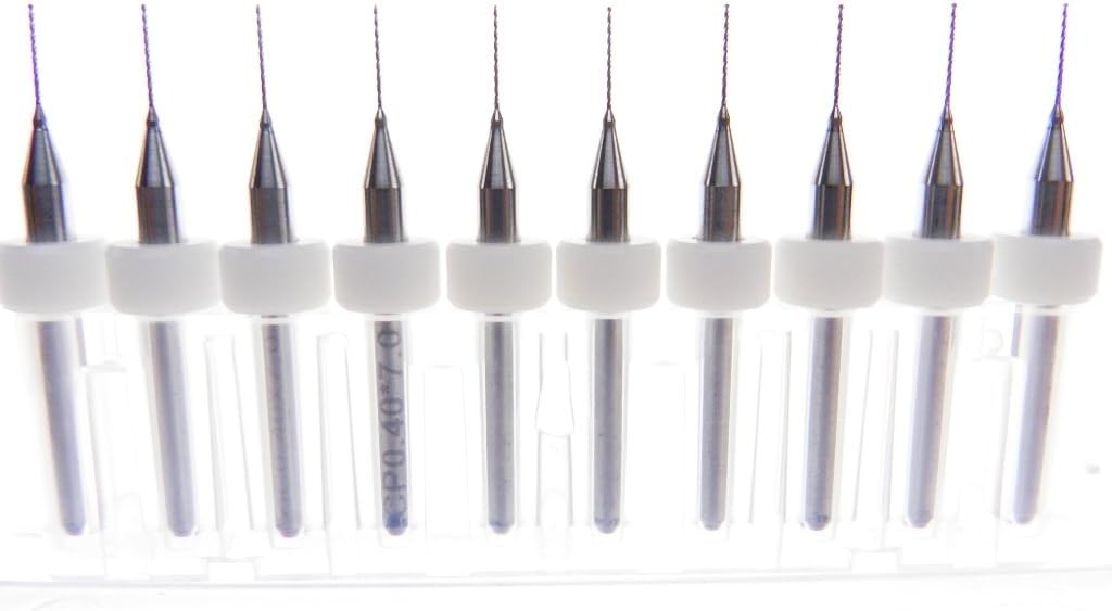 Versatile Tungsten Micro Drill Bits Japanese made for CNC PCB Installation, Toy Making, Model Cars Trucks Planes Boats, Arts & Crafts, Woodworking more... (.80mm)