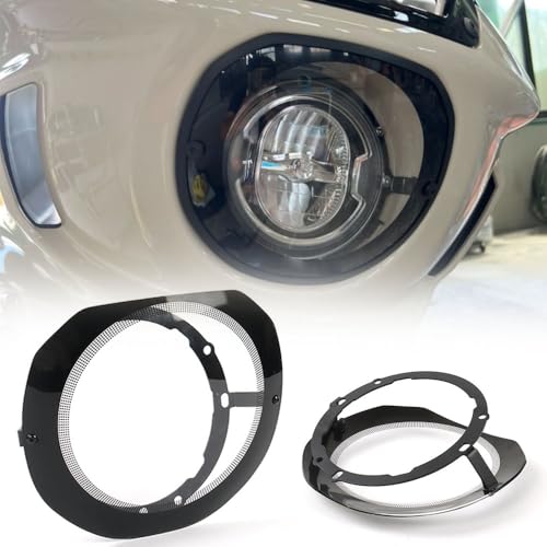 Waterproof Front Headlight Fairings Cover Auxiliary Light Protection Guard Fit For Harley Softail Low Rider ST FXLRST 2022-2024 2025 Low Rider El Diablo FXRST 2022 transparent