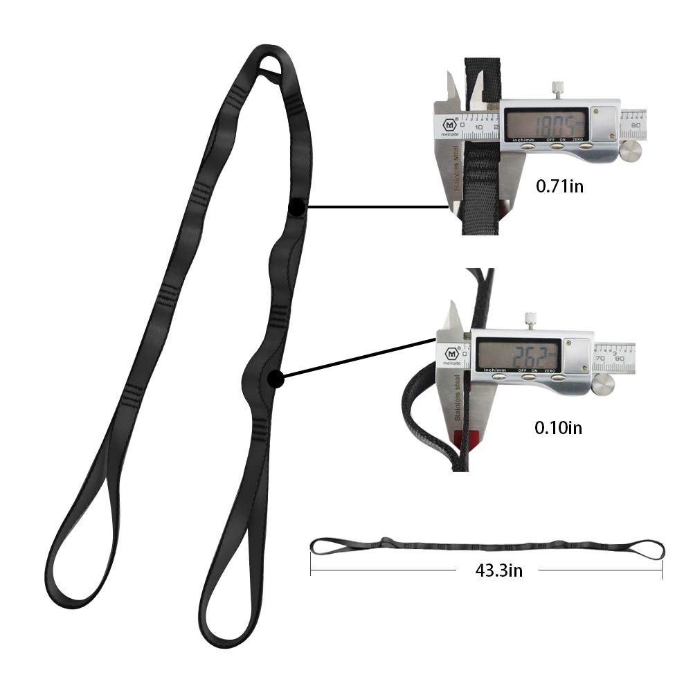 2Pcs Daisy Chain Multipurpose Anti-Gravity Yoga Belt Climbing Rope