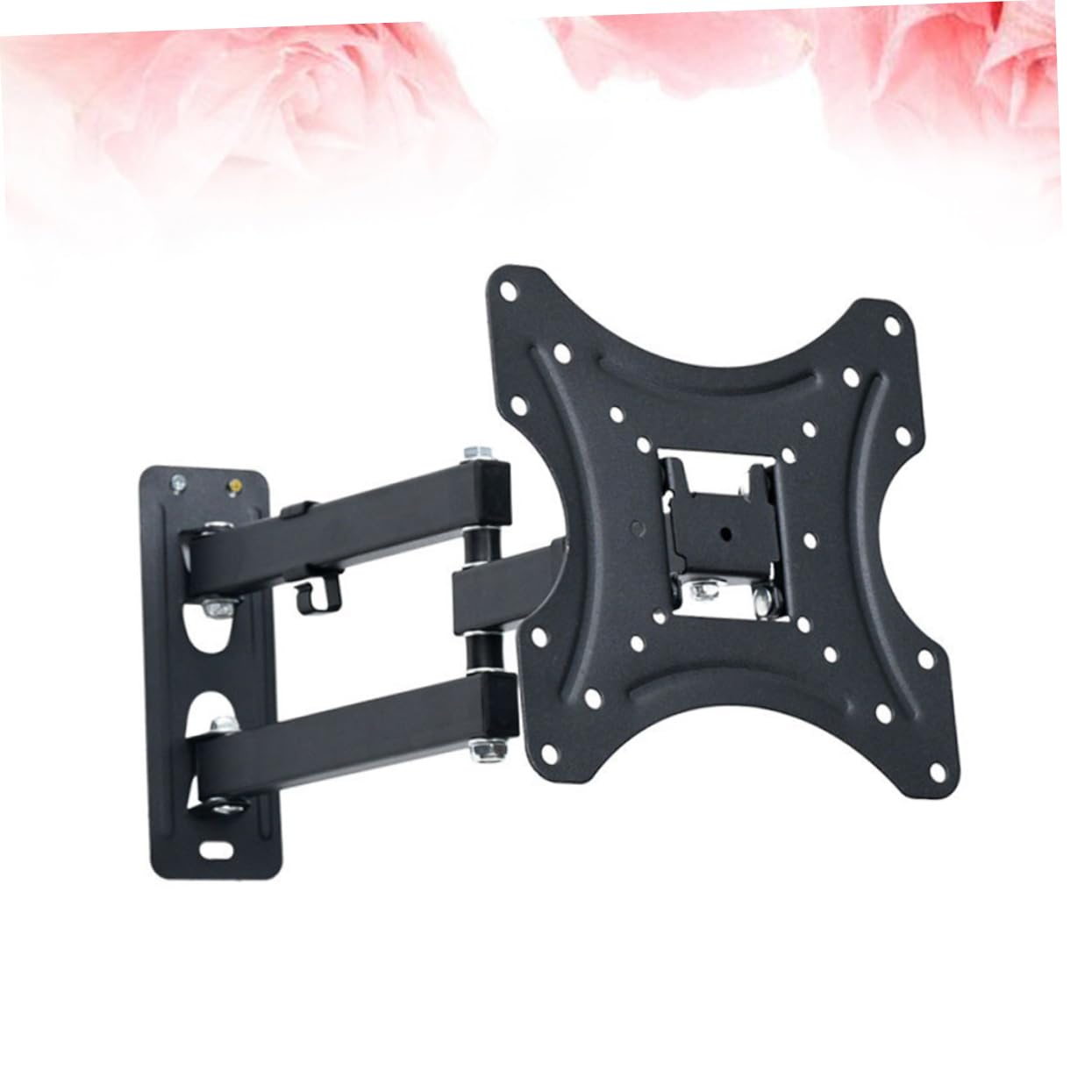 Happyyami Supporto Tv Lcd Staffa Parete Tv Regolabile e Girevole Compatibile Lcd Livella