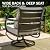 PHI VILLA 8 PCS Patio Furniture Set with Fire Pit Table,Metal Outdoor Furniture with 1 x 3-Seat Bench Sofa, 2 x Swivel Sofa Chairs, 2 x Leg Chair & 2 x Ottoman, Modern Patio Set, Grey