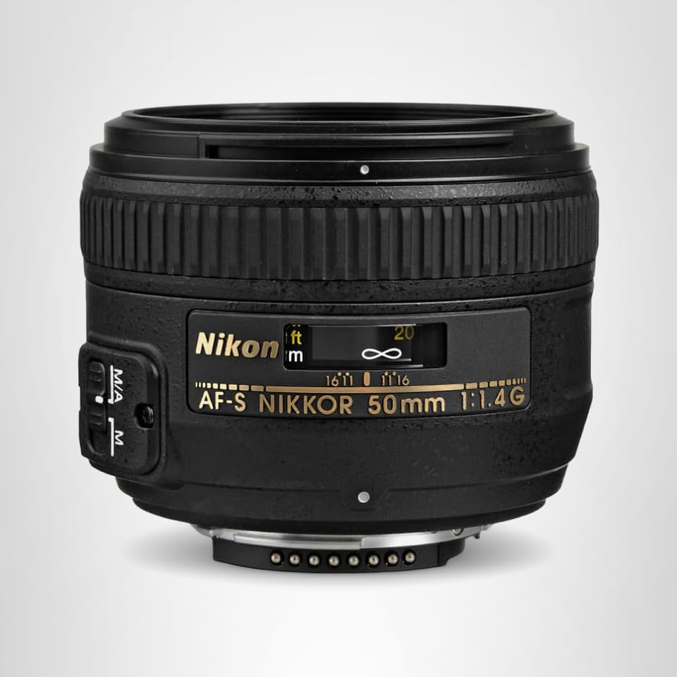 Nikon AF-S FX NIKKOR 50mm f/1.4G Lens with Auto Focus for Nikon DSLR Cameras