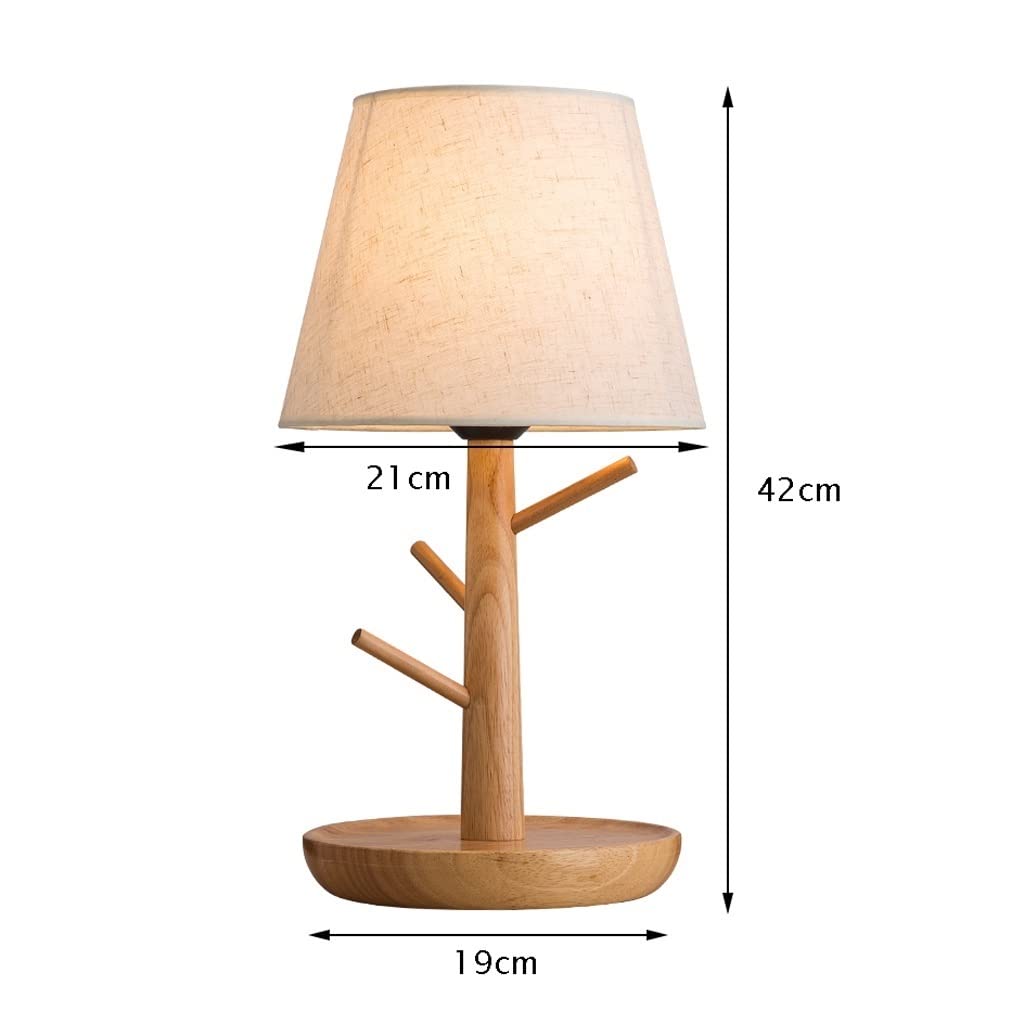 Lampa stołowa Nordic Lampa stołowa Kreatywna lampka nocna do sypialni Naturalnie drewniana lampa Korpus LED Lampka nocna do czytania Lampa stołowa LED