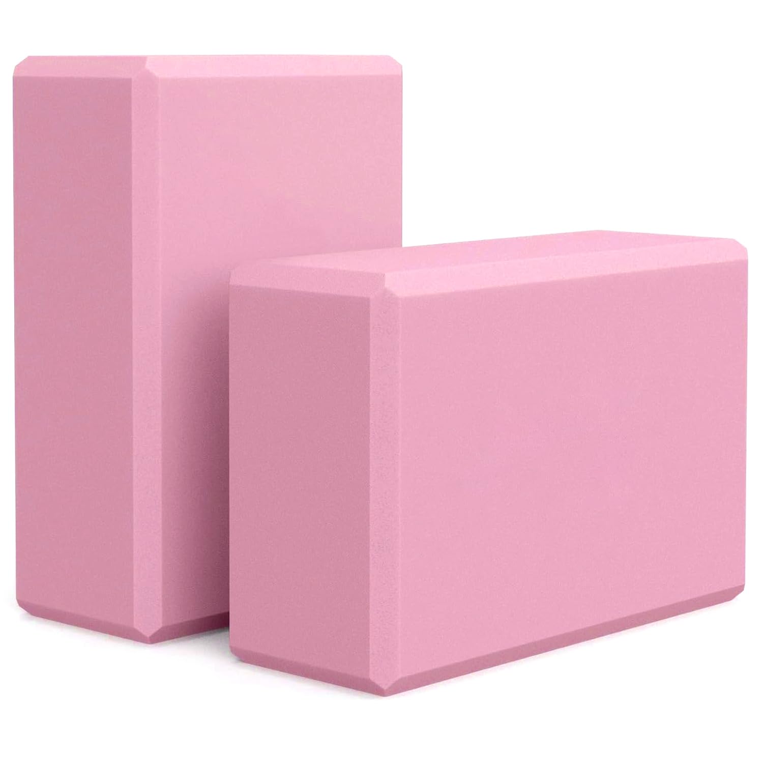 Yoga Block Yoga Blocks Set of 2 Pilates Block High Density Yoga Brick Pilates Blocks Non Slip Lightweight Yoga Bricks for Yoga Pilates Training Stretching Flexibility Meditation Home Exercise 23x15cm