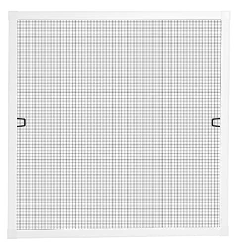 Schellenberg 70030 Insektenschutz Fenster Plus, Fliegengitter Fenster mit Alurahmen, Montage ohne bohren, 100 x 120 cm, Weiß