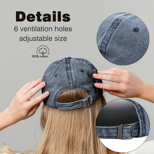 Image of Vintage Country Adjustable Cotton Cap for Women | Funny Printed Outdoor Hat, Ideal Birthday Present