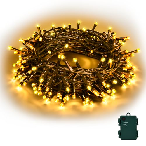 Etopgo Lichterkette Outdoor Batterie,5M 50LED Lichterketten Außen...