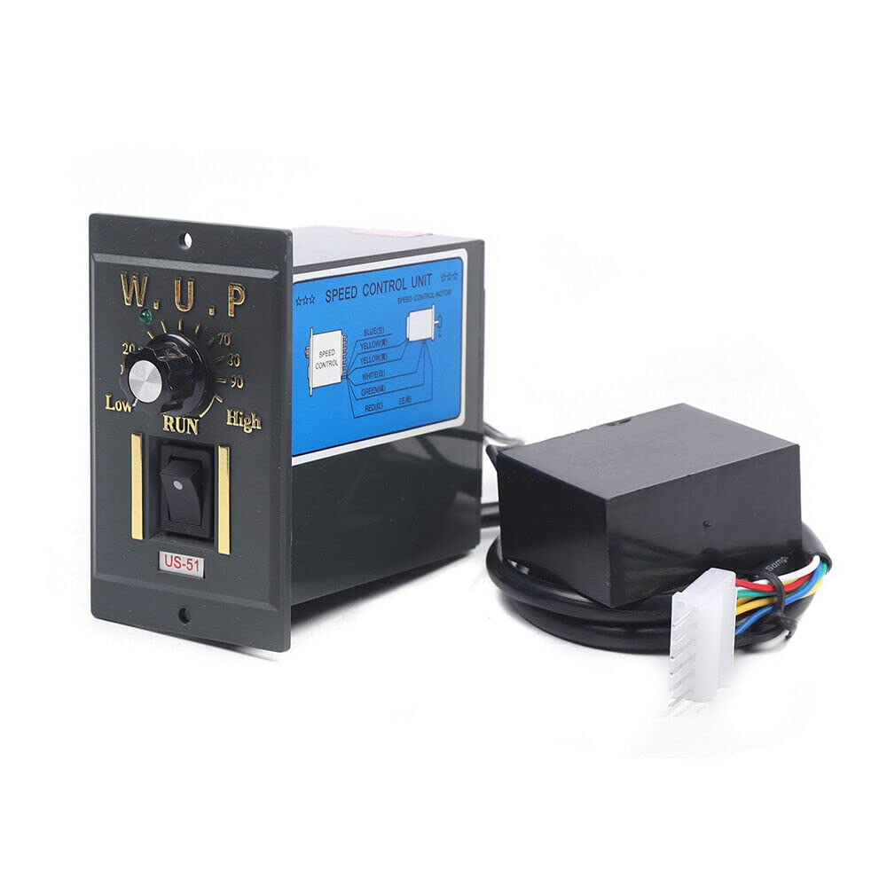 #US 120W Gear Reducer Motor+Variable Speed Controller 1:3(3K) 450 Adjustable 110V