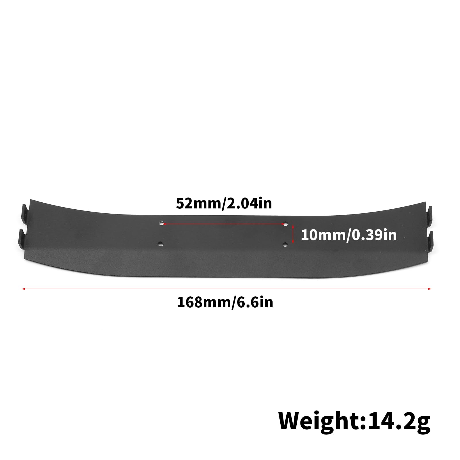 CHRCOED Metal Tail Wing Rear Universal Upgrade DIY Parts for 1/10 RC Rally Car On-Road Car TT02 TT01 XV01